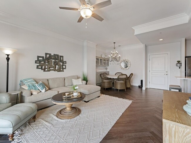 Living area - 750 N Tamiami Trl Unit Gorgeous Penthouse