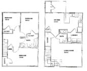 Three Bedroom Townhome