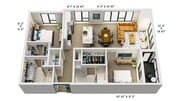 C6 | 2x2 | 1133 sq ft
