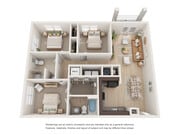 Colbrook - 3 Beds, 2 Baths, 1163-1167 sq. ft.
