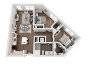 B4 floor plan Aria on the Row