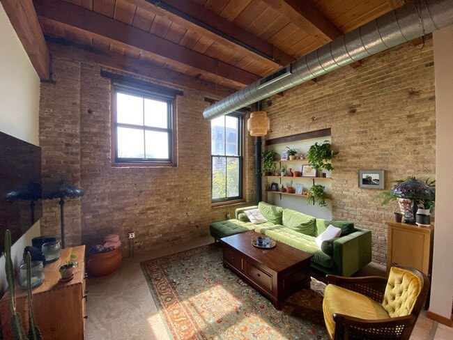 Sala de estar - Historic Fifth Ward Lofts
