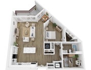 Ando II floor plan The Brinkley at the Edge