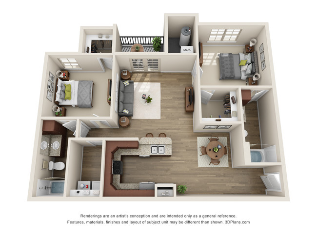 2 Bedroom Classic - The Gables at Veterans