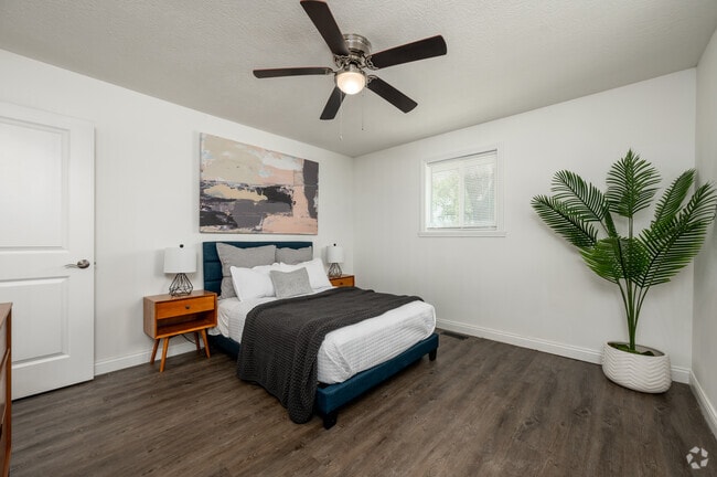 2BR, 2BA - 1,300SF - Primary Bedroom - 52 Flats