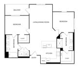 B2 floor plan The Senary by Allaso