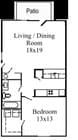 1 Bedroom Garden
