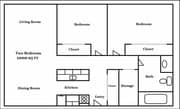 2BR/1BA