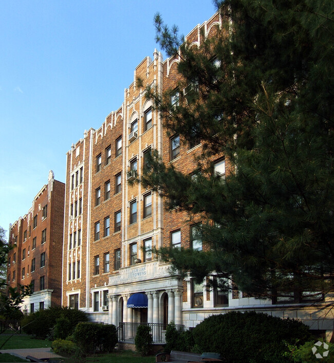 View from the southwest - Elmora Towers Apartments