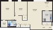 2 BR/ 1 BA (Style H) | 975 sq. ft.