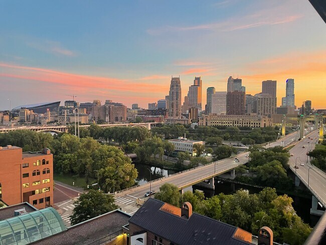 View from unit's balcony - 110 1st Ave NE Unit F1404