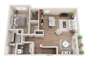 1 Bedroom - 2nd Floor