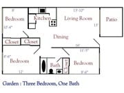 3BR/1BA