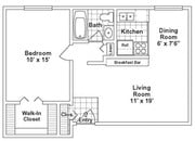 1BR/1BA