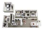 1,689 SQ.FT 3BR, 2BA Smart Garage