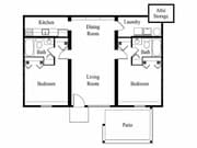 2 Bed 2 Bath