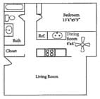 1BR/1BA
