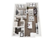A1a floor plan Lenox at The Grid