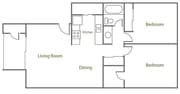 2BR/1BA