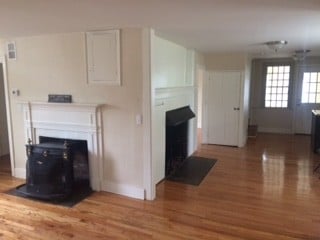 living room looking towards sun porch