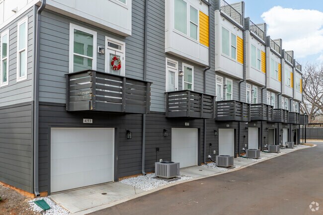 Garages - Enderly Towns - Townhomes for Rent in Charlotte, NC - Enderly Neighborhood