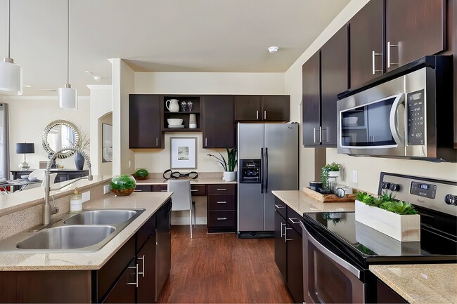 Model Kitchen with Stainless Steel Appliances