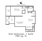 1BR/1BA