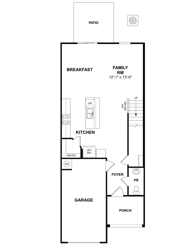 Plano de planta - 1er piso - 3164 Lilac Grove Dr