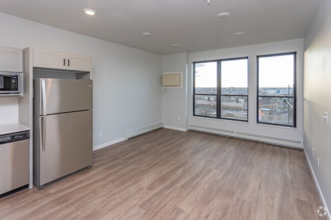 1BR, 1BA, Astrid - 619SF - Living Area - MAKT