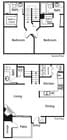 Pinnacle floor plan Verano Townhomes