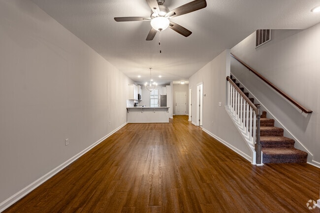 3BR, 3BA - 1,469SF - Living Room/Stairs - Copper Ridge Townhomes