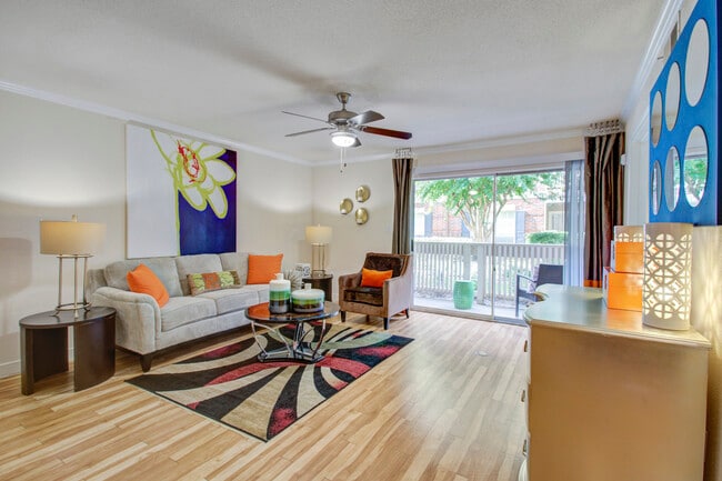 Model Living Room - Gables Cityscape Apartments