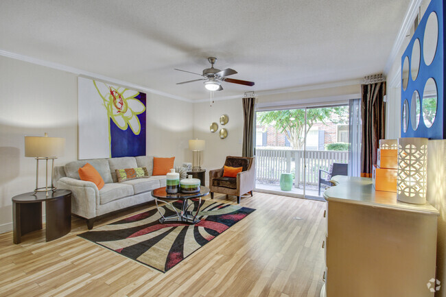 Model Living Room - Gables Cityscape Rental