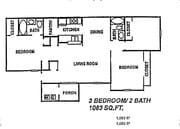 3BR/2BA