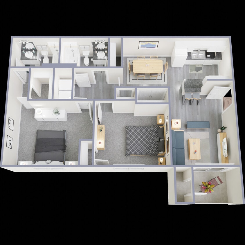 Floor Plan - 2 BR