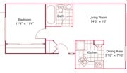 1BR/1BA