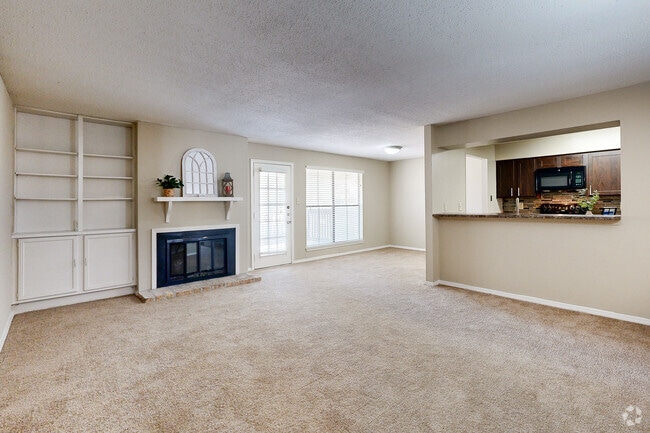 1BD, 1BA - 950SF - Living Room - The Oakley at Hillcrest