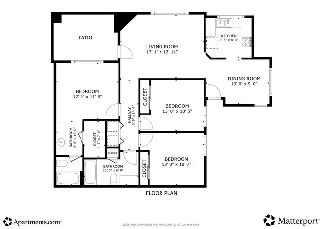 3BR, 2BA - 1201SF - Vetra Chandler
