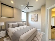 Bedroom virtually staged