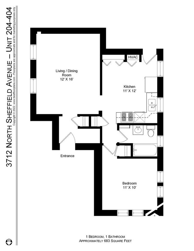 Photo - 3713 N Sheffield Ave Unit 204