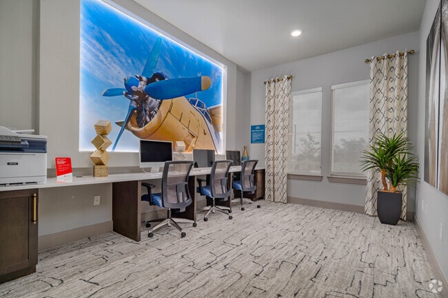 Business Center - Grand at Cibolo Apartments