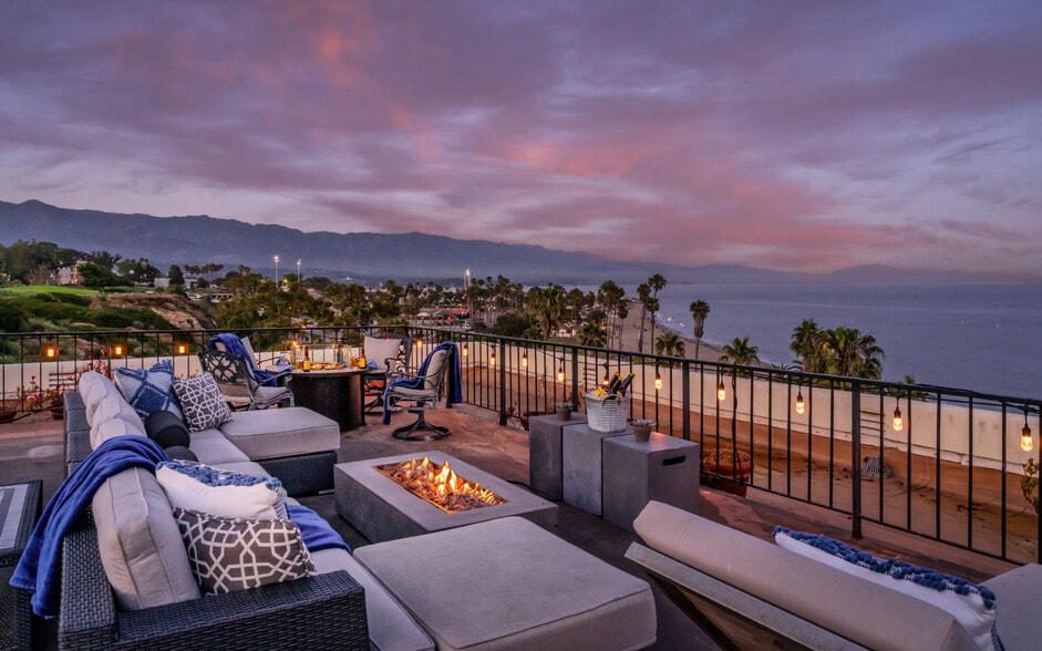 Rooftop Terrace at Night