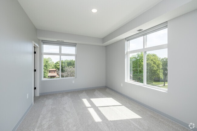 2BR, 2BA - 1,120SF - Primary Bedroom - Midwest Flats
