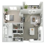 A1H floor plan The Peak at Nichols Plaza