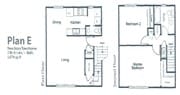 2BR/1.5BA Townhouse
