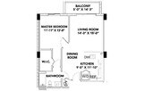 Model AM | 1 Bedroom, 1 Bath