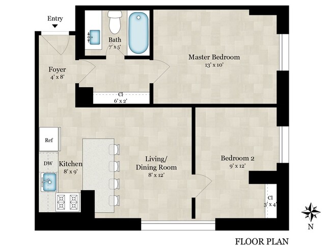Photo - Sunny 2 BR at Claridge House Coop