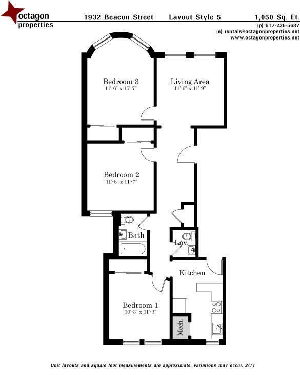 Building Photo - 1936 Beacon St Unit 3 Rental
