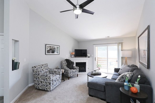 Spacious, inviting living room at Compass Pointe—perfect for relaxing or entertaining in style.