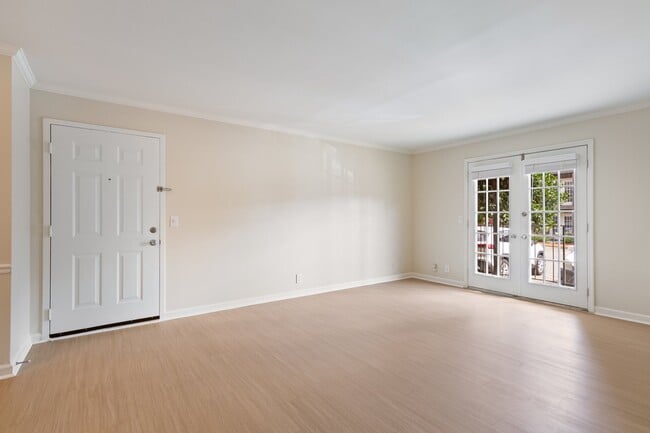 View of living area from dining space.